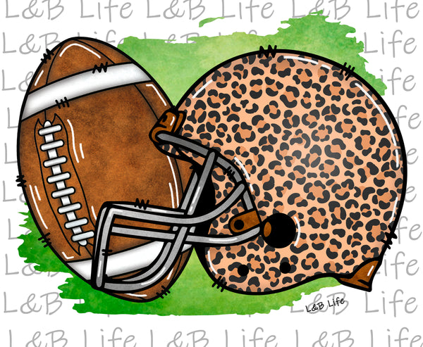 LEO HELMENT WITH FOOTBALL