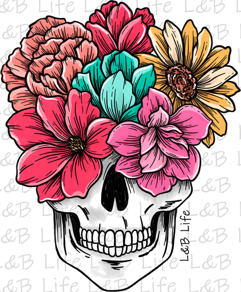 FLOWER SKULL