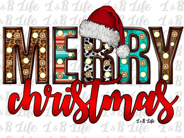 SANTA HAT MERRY CHRISTMAS