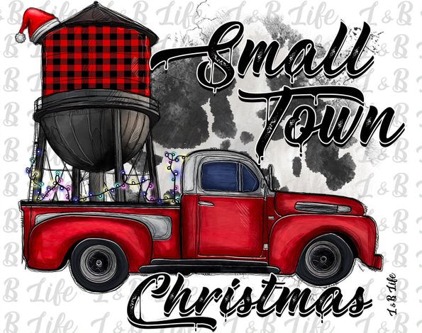 COWHIDE SMALL TOWN CHRISTMAS