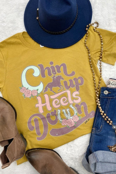 BC CHIN UP HEEL- MUSTARD