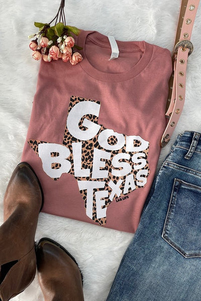 BC GOD BLESS TEXAS- MAUVE