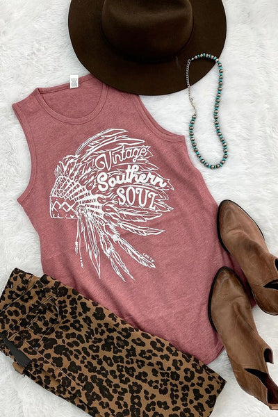 LBL TANK VINTAGE- MAUVE