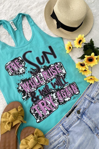 BC TANK THE SUN - TURQ