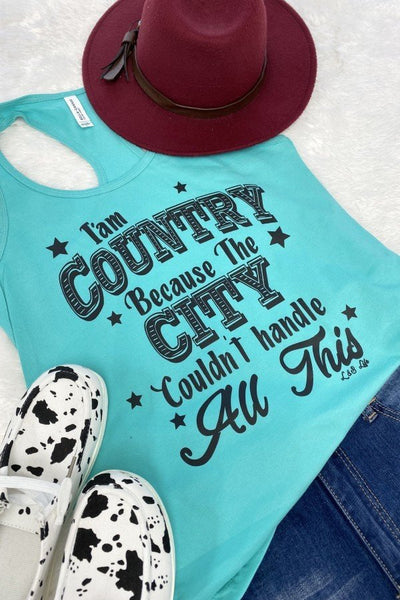 LBL TANK I AM COUNTRY - TURQ