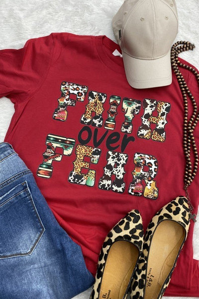 DTF BC FAITH OVER FEAR - RED