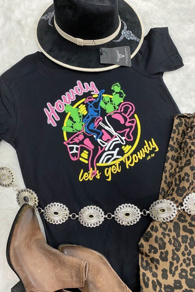 BC HOWDY LETS GET ROWDY - BLACK