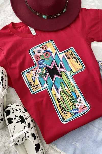 BC CACTUS CROSS - RED