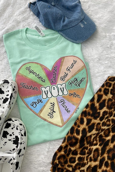 BC MOM HEART - MINT