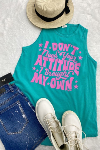 LBL T27862 I DONT NEED- TURQUIOSE