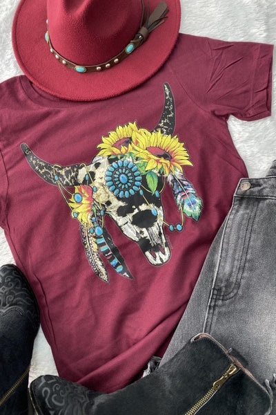 BC TRIBAL STEER - MAROON