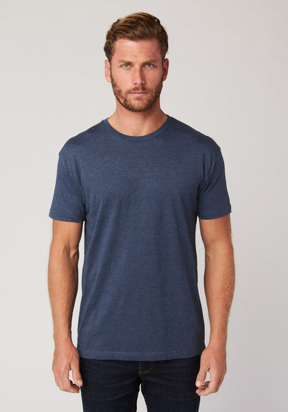 CH BLANK TEE- HEATHER NAVY