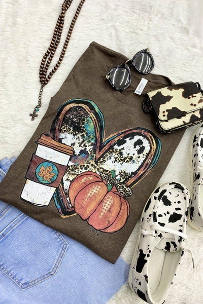 BC PUMPKIN HEART - BROWN