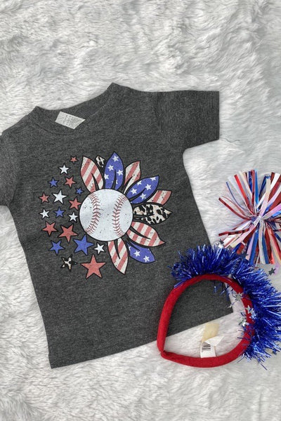 LUCKY BASEBALL FLOWER - CHARCOAL