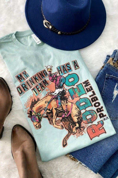 BC MY DRINKING TEAM -DUSTY BLUE