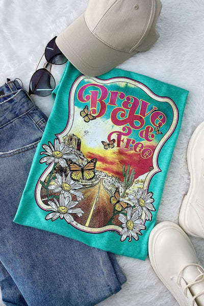 GILDAN BRAVE AND FREE - SEAFOAM