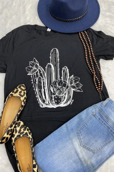 BC WHITE CACTUS - BLACK