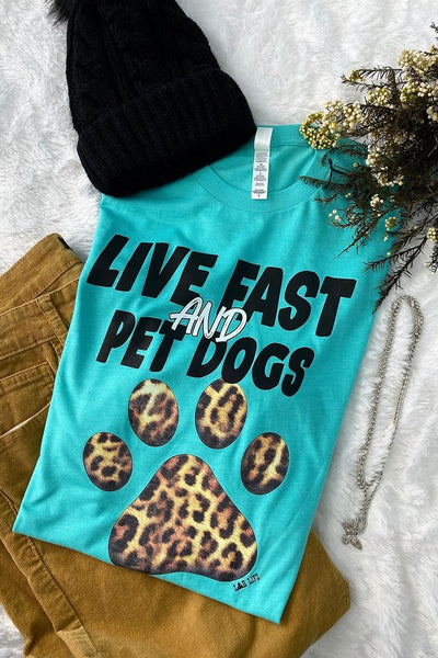 BC LIVE FAST AN - turquiose