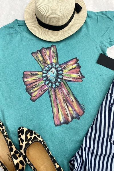 LBL COLORFUL CROSS- JADE