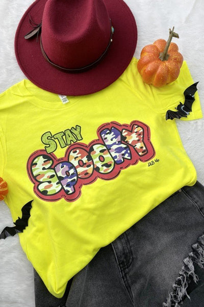 BC STAY SPOOKY- NEON YELLOW