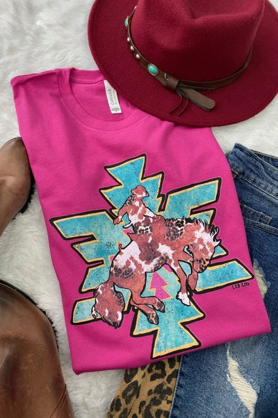 BC TURQ COW BRONCO- BERRY