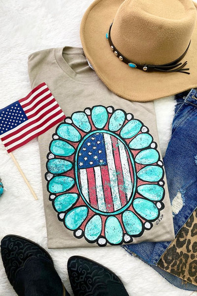 BC TURQ USA FLA- STONE