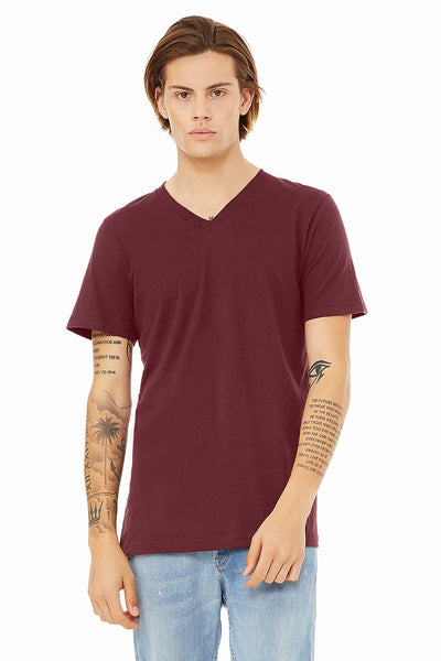 BC Maroon V Neck
