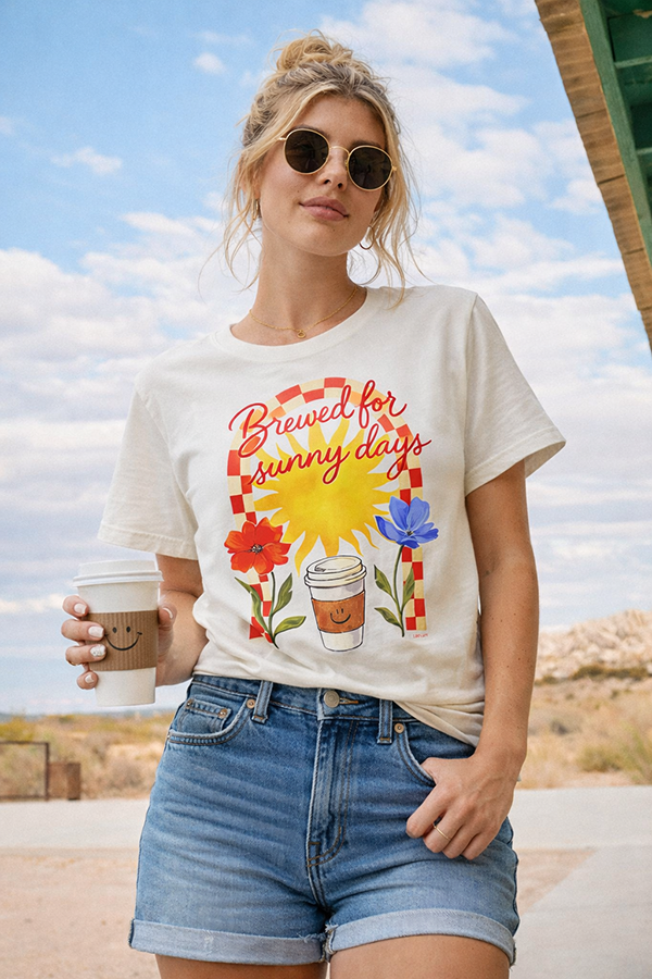 C DTF BREWED TEE - CREAM