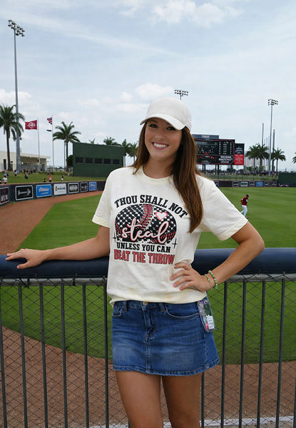 CC DTF BEAT THE THROW TEE - IVORY