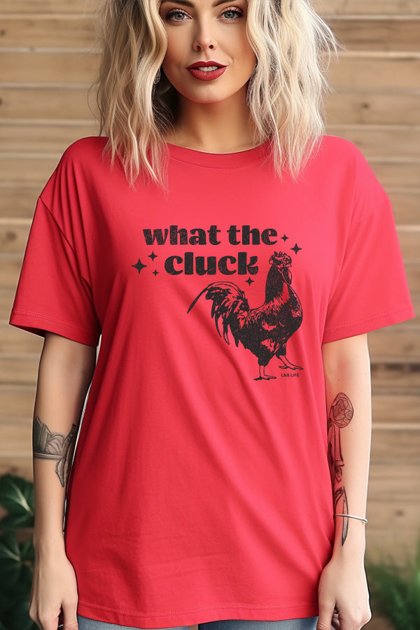 BC DTF WHAT THE CLUCK - RED