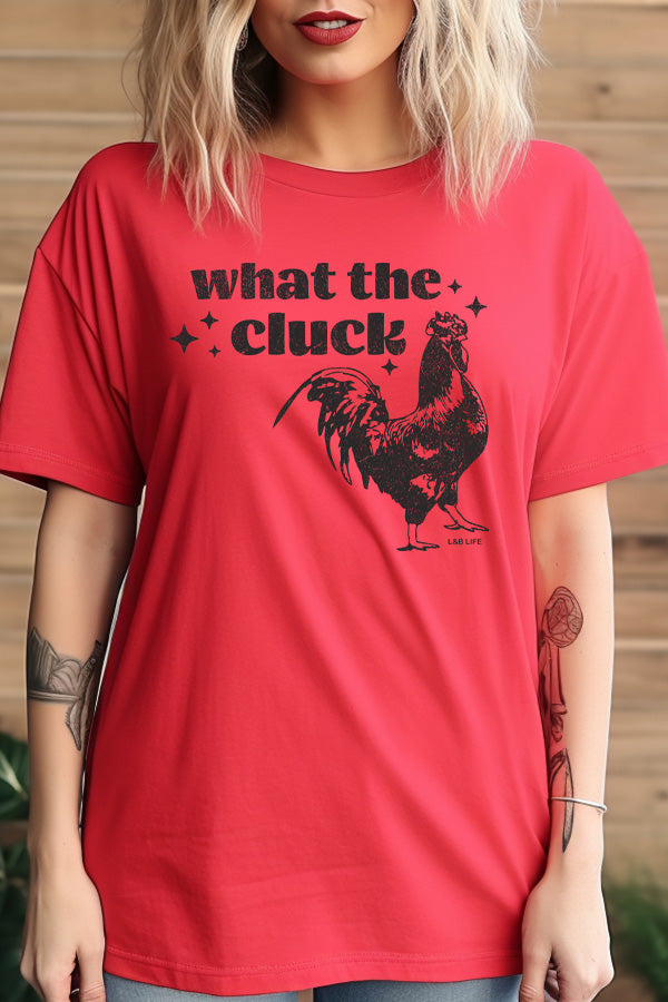 BC DTF WHAT THE CLUCK - RED