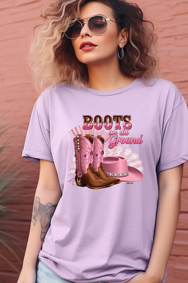 BC DTF BOOTS ON THE GROUND - HEATHER LAVENDER