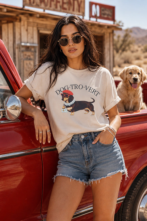 BC DTF DOGVERT TEE - SANDUNE
