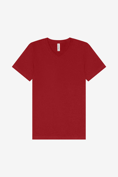 Bella Canvas 3005 V-Neck Short Sleeve - Canvas Red