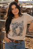 BC DTF ROSE STEER TEE - PEACH