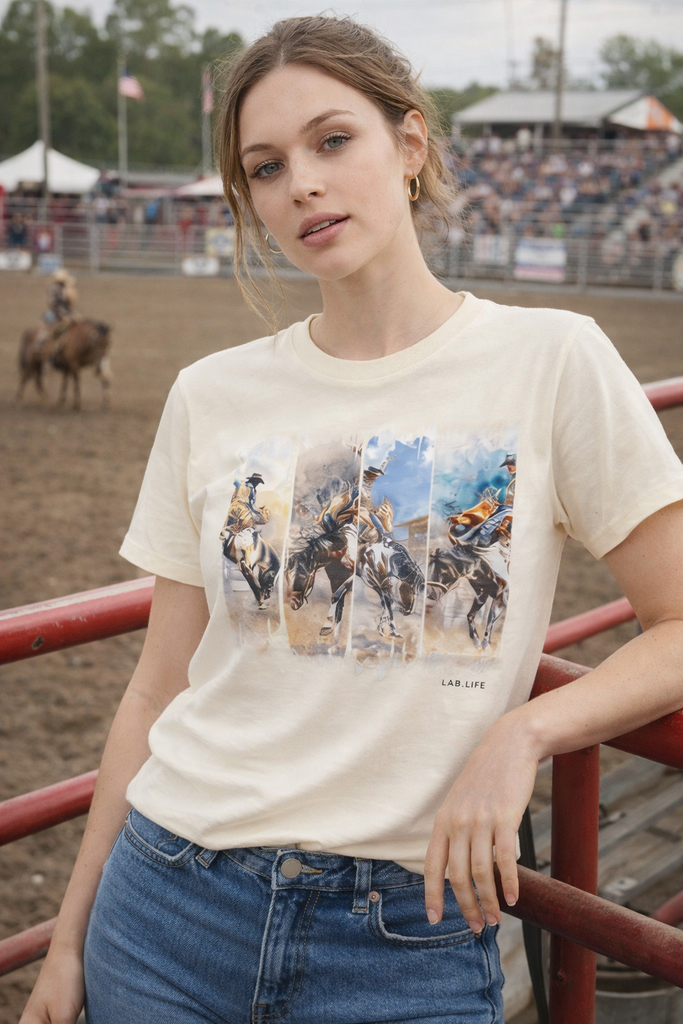CC DTF CB RODEO TEE - IVORY