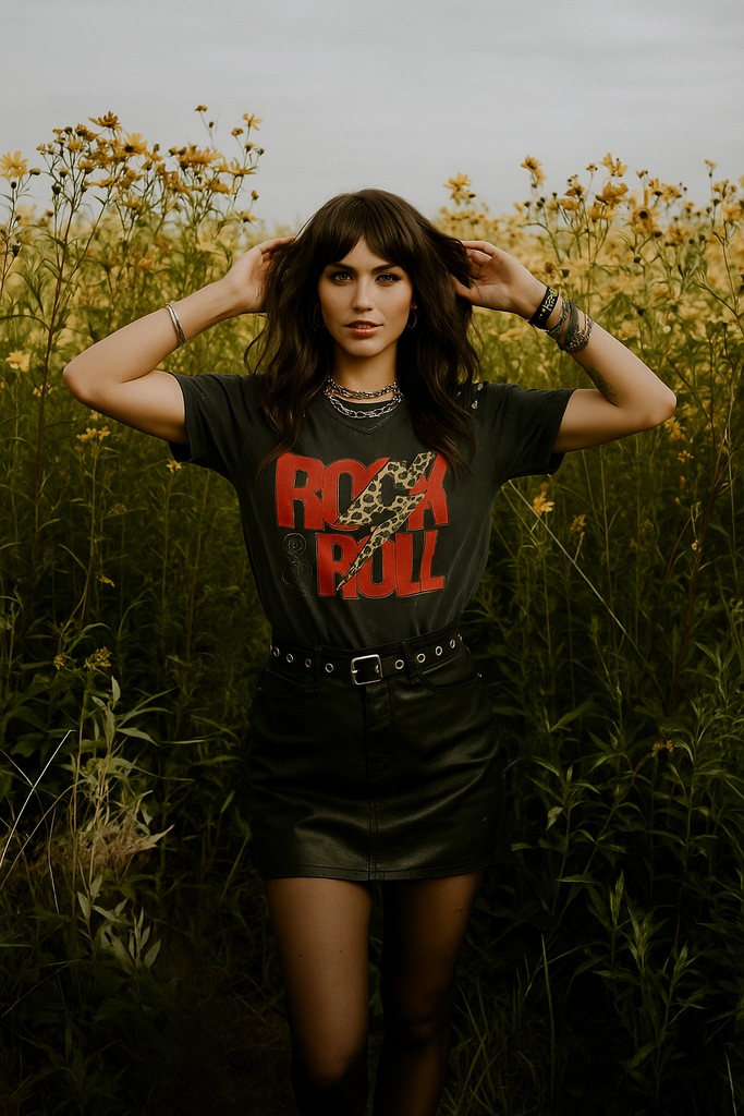 BC DTF ROCK N ROLL - BLACK