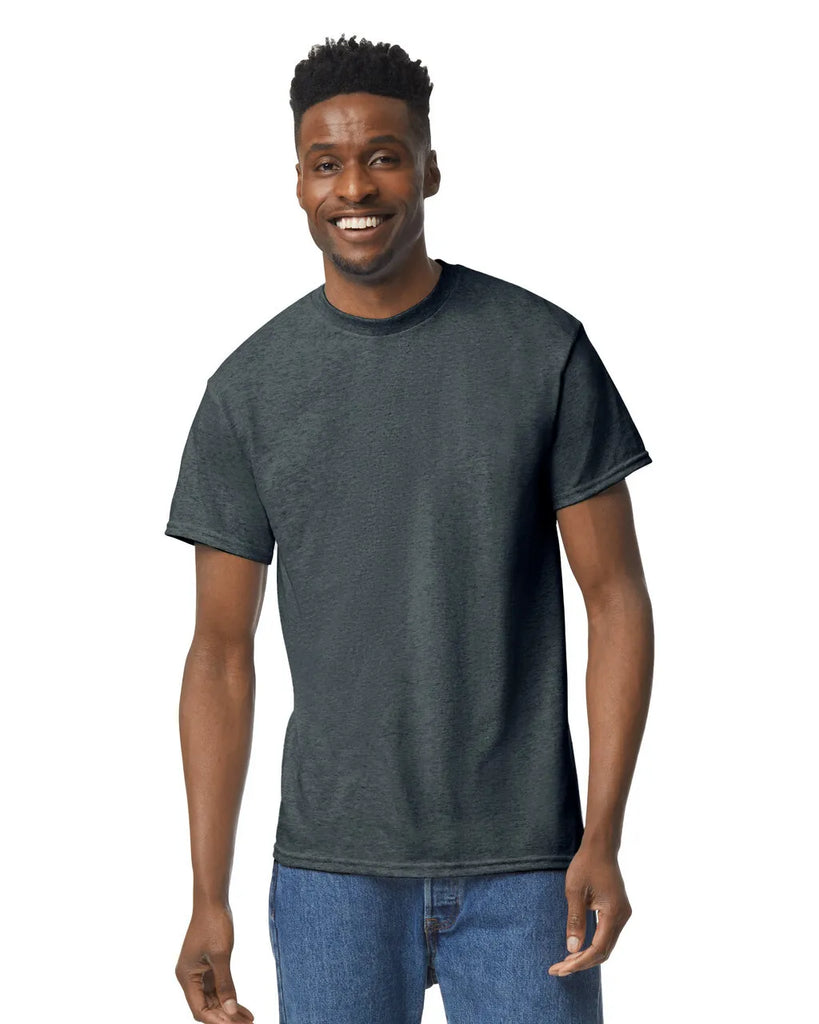 Gildan 8000 Dryblend Short Sleeve - Dark Heather Grey