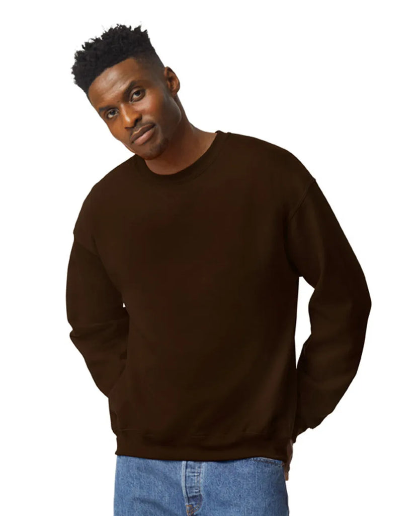 GILDAN SWEATSHIRT - DARK CHOCLATE