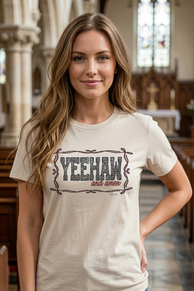BC DTF YEEHAW TEE - SANDDUNE
