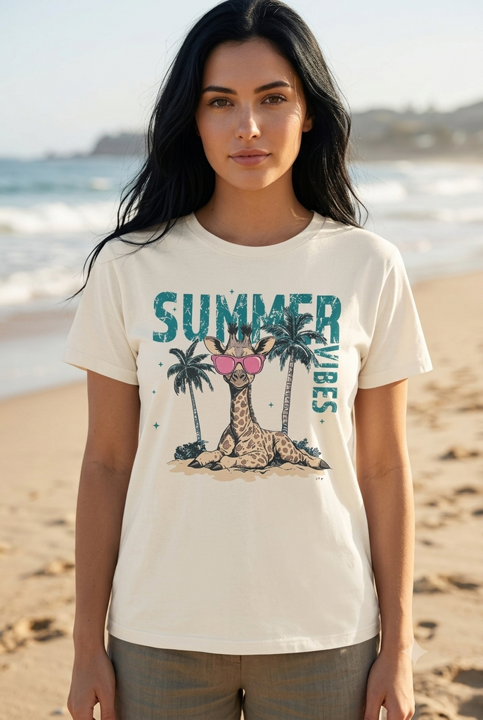CC DTF SUMMER TEE - CREAM