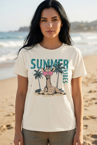 CC DTF SUMMER TEE - CREAM