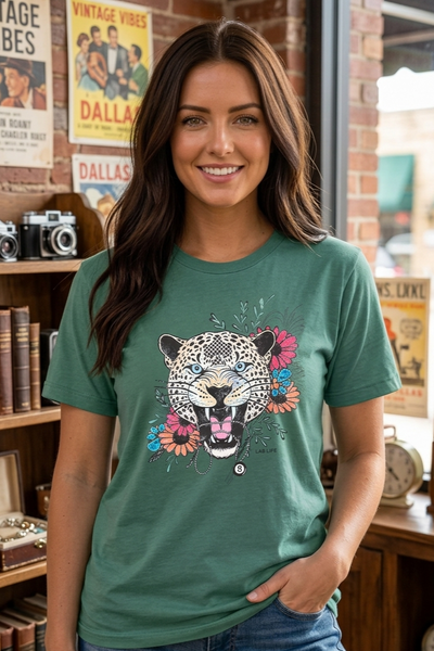BC DTF ACE LEOPARD TEE - PINE