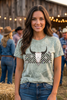 CC BLAST CHECKER STEER TEE - BLAST FERN