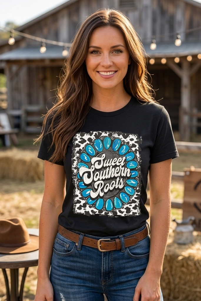 BC DTF SWEET SOUTHERN TEE - BLACK
