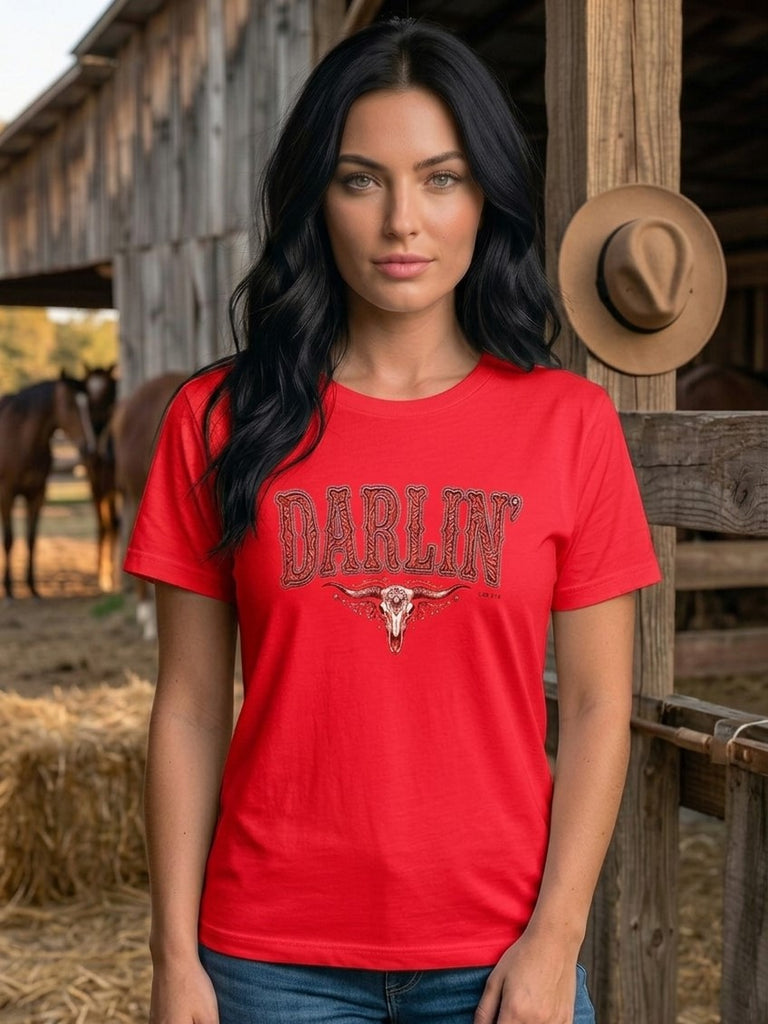 BC DTF DARLIN TEE - RED