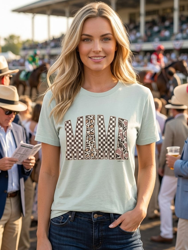 CC DTF CAMO MAMA TEE - GREY