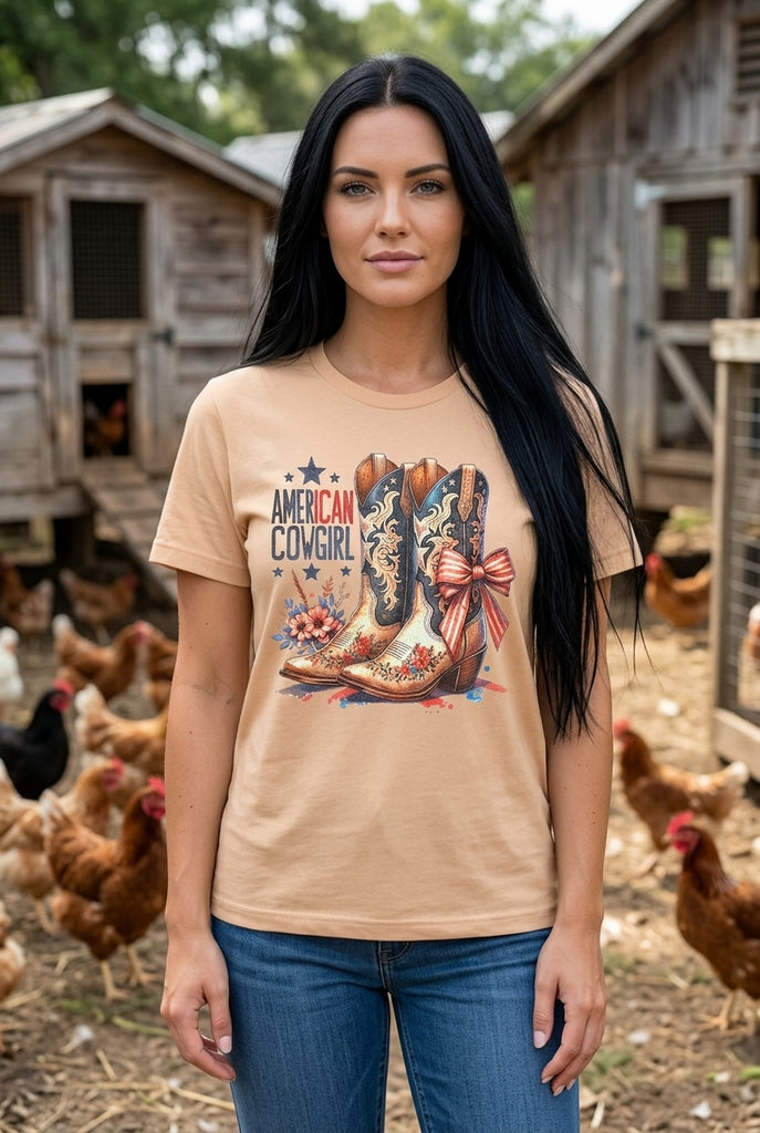 BC DTF AMERICAN CW TEE - SANDUNE