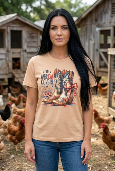 BC DTF AMERICAN CW TEE - SANDUNE