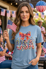 CC DTF USA STARS TEE - DENIM BLUE